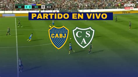 boca vs sarmiento en vivo directo